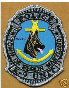 Berlin Police K-9 Unit
Thanks to apdsgt for this scan.
Keywords: maryland k9 town of