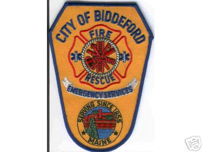 Biddeford Fire Rescue
Thanks to Brent Kimberland for this scan.
Keywords: maine city of emergency services
