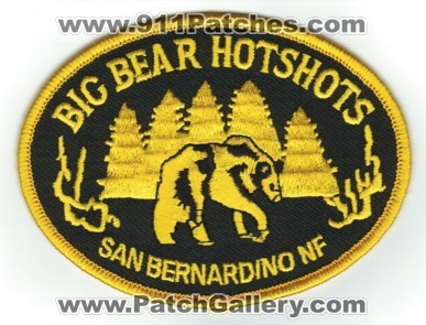 Big Bear HotShots Wildland Fire (California)
Thanks to PaulsFirePatches.com for this scan.
Keywords: san bernardino nf national forest