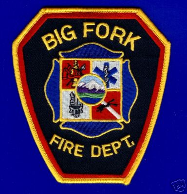 Big Fork Fire Dept
Thanks to PaulsFirePatches.com for this scan.
Keywords: montana department