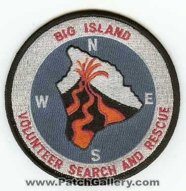Big Island Volunteer Search and Rescue
Thanks to PaulsFirePatches.com for this scan.
Keywords: hawaii &