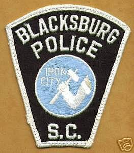 Blacksburg Police
Thanks to apdsgt for this scan.
Keywords: south carolina