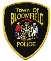 Bloomfield Police (Wisconsin)
Thanks to BensPatchCollection.com for this scan.
Keywords: town of
