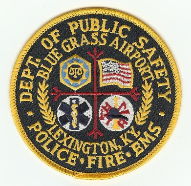 Blue Grass Airport Dept of Public Safety
Thanks to PaulsFirePatches.com for this scan.
Keywords: kentucky fire department lexington