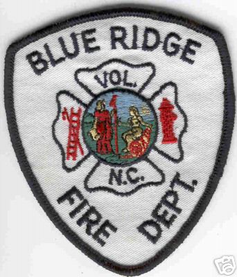 Blue Ridge Vol Fire Dept
Thanks to Brent Kimberland for this scan.
Keywords: north carolina volunteer department