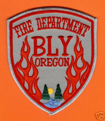 Bly Fire Department
Thanks to PaulsFirePatches.com for this scan.
Keywords: oregon