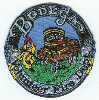 Bodega Volunteer Fire Dept
Thanks to PaulsFirePatches.com for this scan.
Keywords: california department