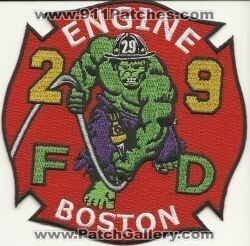 Boston Fire Department Engine 29 (Massachusetts)
Thanks to Mark Hetzel Sr. for this scan.
Keywords: dept. fd