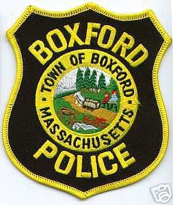 Boxford Police (Massachusetts)
Thanks to apdsgt for this scan.
Keywords: town of