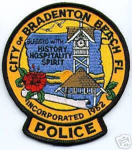Bradenton Beach Police
Thanks to apdsgt for this scan.
Keywords: florida city of