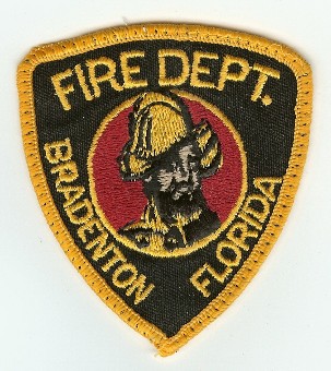 Bradenton Fire Dept
Thanks to PaulsFirePatches.com for this scan.
Keywords: florida department