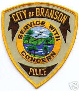 Branson Police (Missouri)
Thanks to apdsgt for this scan.
Keywords: city of