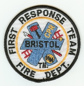 Bristol Fire Dept First Response Team
Thanks to PaulsFirePatches.com for this scan.
Keywords: tennessee department