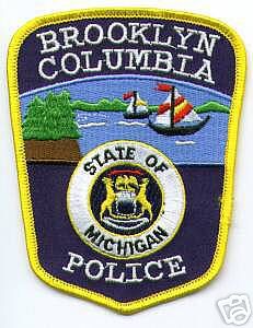 Brooklyn Columbia Police (Michigan)
Thanks to apdsgt for this scan.
