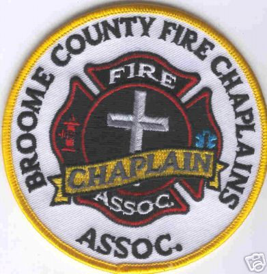 Broome County Fire Chaplains Assoc (New York)
Thanks to Brent Kimberland for this scan.
Keywords: association