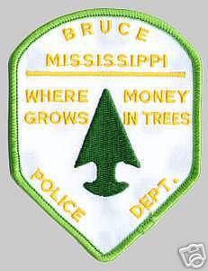 Bruce Police Dept (Mississippi)
Thanks to apdsgt for this scan.
Keywords: department
