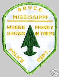 Bruce Police Dept (Mississippi)
Thanks to apdsgt for this scan.
Keywords: department