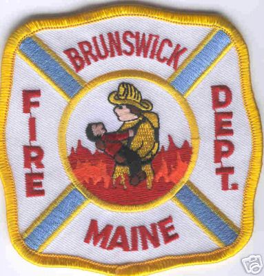 Brunswick Fire Dept
Thanks to Brent Kimberland for this scan.
Keywords: maine department