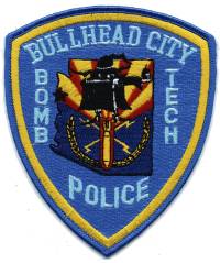 Bullhead City Police Bomb Tech (Arizona)
Thanks to BensPatchCollection.com for this scan.
