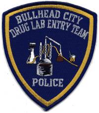 Bullhead City Police Drug Lab Entry Team (Arizona)
Thanks to BensPatchCollection.com for this scan.
