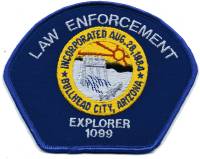 Bullhead City Police Law Enforcement Explorer 1099 (Arizona)
Thanks to BensPatchCollection.com for this scan.
