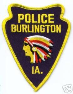 Burlington Police
Thanks to apdsgt for this scan.
Keywords: iowa