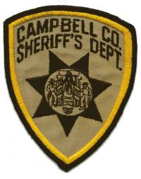 Campbell County Sheriff's Dept (Wyoming)
Thanks to BensPatchCollection.com for this scan.
Keywords: sheriffs department