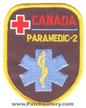 Canada Paramedic 2 (Canada)
Thanks to zwpatch.ca for this scan.
Keywords: ems