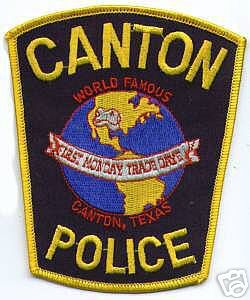Canton Police
Thanks to apdsgt for this scan.
Keywords: texas