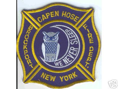 Capen Hose Brockport Fire Dept
Thanks to Brent Kimberland for this scan.
Keywords: new york department