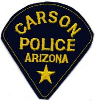 Carson Police (Arizona)
Thanks to BensPatchCollection.com for this scan.
