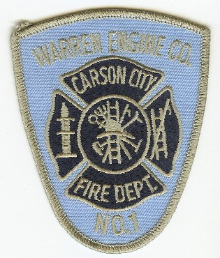 Carson City Fire Dept
Thanks to PaulsFirePatches.com for this scan.
Keywords: nevada department warren engine company no number 1