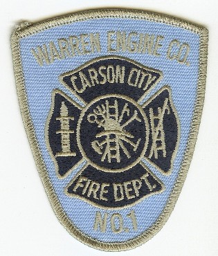 Carson City Fire Dept
Thanks to PaulsFirePatches.com for this scan.
Keywords: nevada department warren engine company no number 1