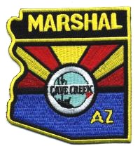 Cave Creek Marshal (Arizona)
Thanks to BensPatchCollection.com for this scan.
