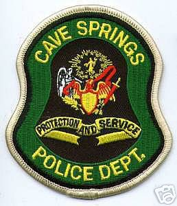 Cave Springs Police Department (Arkansas)
Thanks to apdsgt for this scan.
Keywords: dept.