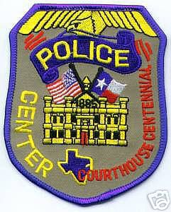 Center Police (Texas)
Thanks to apdsgt for this scan.
