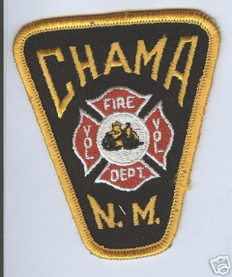 Chama Vol Fire Dept (New Mexico)
Thanks to Brent Kimberland for this scan.
Keywords: volunteer department