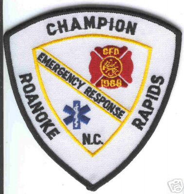 Champion Roanoke Rapids Emergency Response
Thanks to Brent Kimberland for this scan.
Keywords: north carolina fire