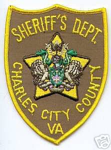 Charles City County Sheriff's Dept (Virginia)
Thanks to apdsgt for this scan.
Keywords: sheriffs department