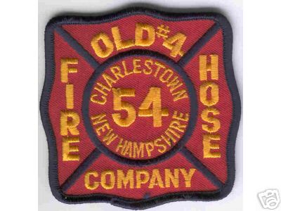 Old #4 Fire Hose Company 54
Thanks to Brent Kimberland for this scan.
Keywords: new hampshire charlestown