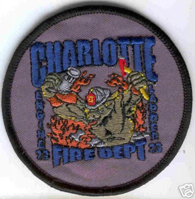 Charlotte Fire Dept Engine 23 Ladder 23
Thanks to Brent Kimberland for this scan.
Keywords: north carolina department