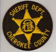 Cherokee County Sheriff Dept
Thanks to BlueLineDesigns.net for this scan.
Keywords: georgia department