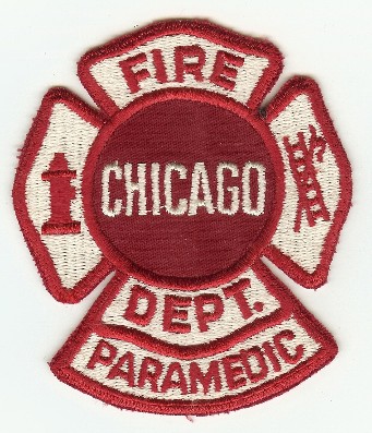 Chicago Fire Dept Paramedic
Thanks to PaulsFirePatches.com for this scan.
Keywords: illinois department