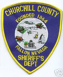 Churchill County Sheriff's Dept (Nevada)
Thanks to apdsgt for this scan.
Keywords: sheriffs department