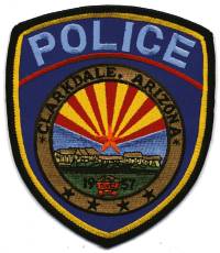 Clarkdale Police (Arizona)
Thanks to BensPatchCollection.com for this scan.
