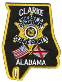 Clarke County Sheriff's Department (Alabama)
Thanks to BensPatchCollection.com for this scan.
Keywords: sheriffs