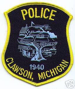 Clawson Police (Michigan)
Thanks to apdsgt for this scan.
