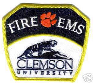 Clemson University Fire EMS
Thanks to Mark Stampfl for this scan.
Keywords: south carolina