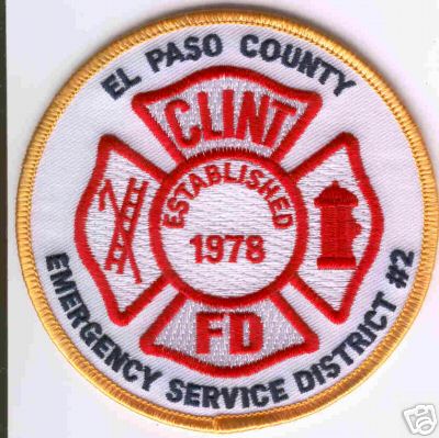 Clint FD
Thanks to Brent Kimberland for this scan.
County: El Paso
Keywords: texas fire department emergency service district #2
