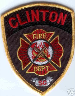 Clinton Fire Dept
Thanks to Brent Kimberland for this scan.
Keywords: south carolina department